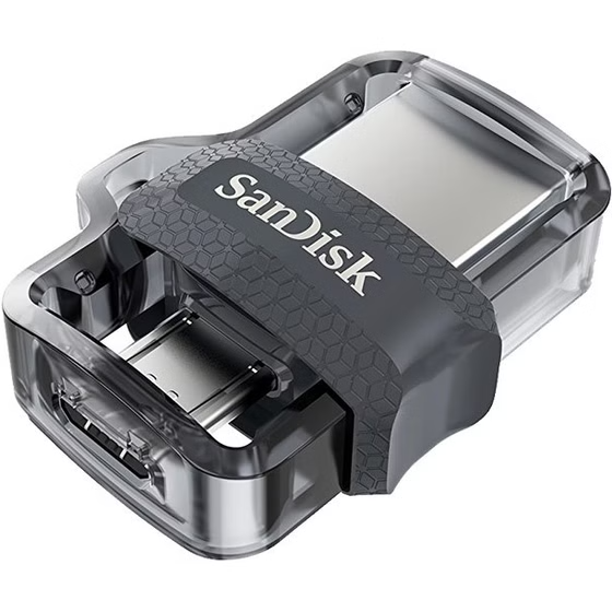 فلش مموری سن دیسک Ultra Dual m3.0 USB 3 ظرفیت 32 گیگابایت